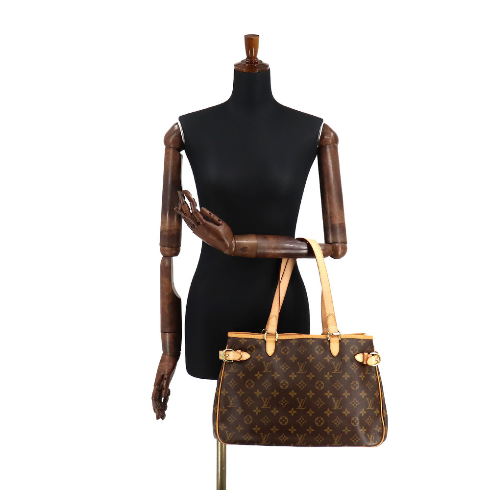Louis Vuitton Monogram Batignolles Horizontal Tote Brown Gold Metal Fittings - Picture 9 of 9